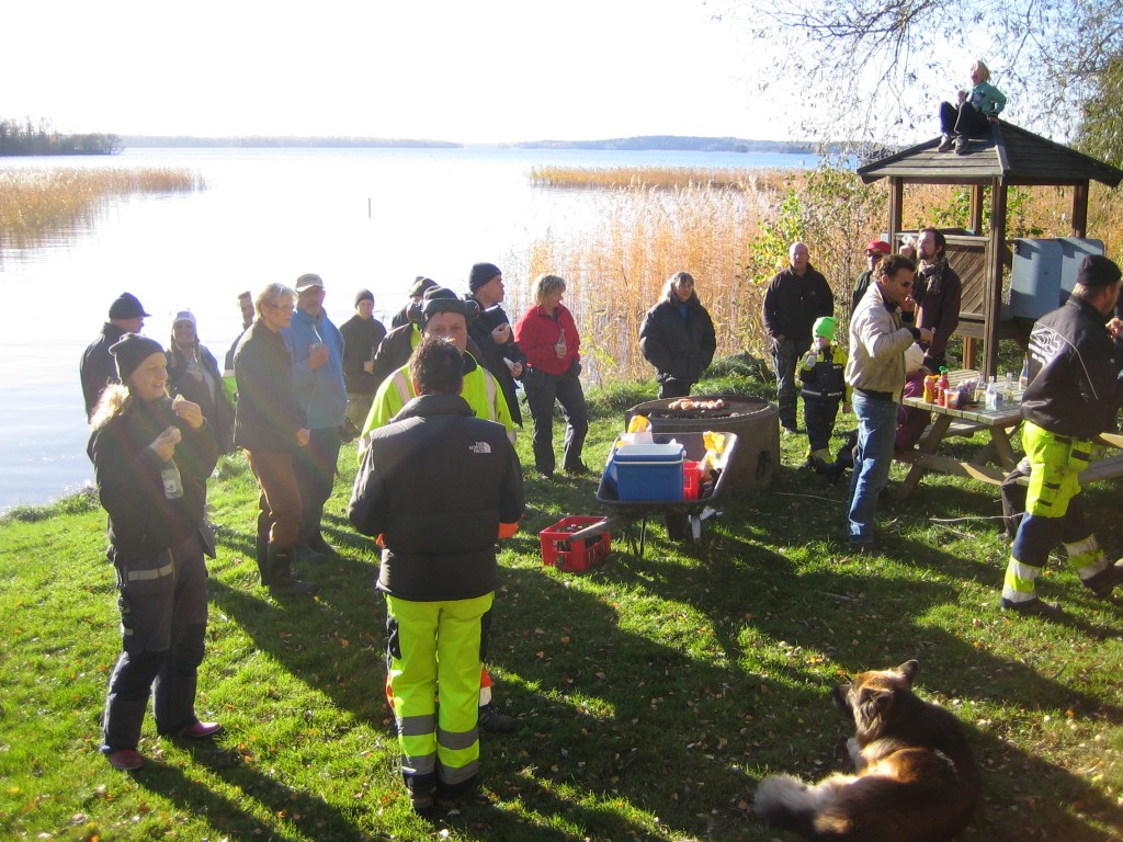 Korvgrillning på höststäddagen 2012